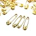 HOUSE DAY Safety Pins 1440PCS Gold 3/4