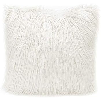 Amazon Com Mhjy Faux Fur Pillow Case Mongolian Fluffy Pillow