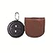 Indian Motorcycle Leather Key Fob Carrier with Embossed Logo, Brown