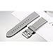 bayite Bands Compatible Fitbit Versa, Classic Genuine Leather Wristband Fitness Strap for Versa, Gray Large