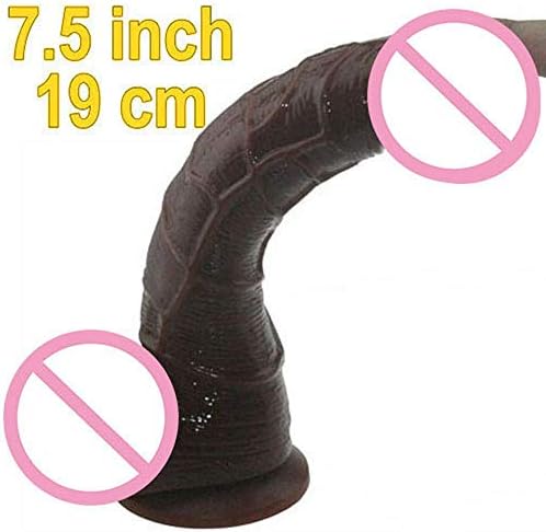 Gift Sets Funny 7.5 Inches Waterproof Product Women Big Silicone Huge Flexiblestrong Suction Cup Toy,Brown