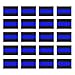 Reflective Blue Lives Matter License Plate Sticker - Pack of 20 Vinyl Decal - Cop Thin Blue Line Decals - Proudly Support Police/Law Enforcement Officers (1