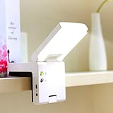 LED Desk Bedside Lamp,ECIVISON USB Rechargeable Portable Reading Study Table Lamp Light/Outdoors Camping Light/Emergency Lighting Dimmable Eye Care LED Light