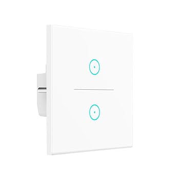 Wifi Smart Lichtschalter,LYASI gehärtetes Glas Touch-Screen WLAN Lichtschalter,Arbeit mit Alexa und Google Home,drahtlose Fer