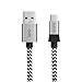 KINPS USB Type C Cable, 6ft/2m Fast Charger Braided Cord USB C to USB A 3.0 for Pixel 4/4XL, Samsung Note 10/S8/S9, Huawei Mate 30/P20, One Plus 6T/7, Nintendo Switch and More