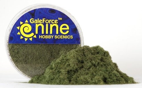 GF9 Hobby Scenics: Dark Green Static Grass