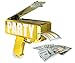 Party With Pride Money Gun, Real Electroplated Chrome Gold, Rainmaker Handheld Cash Gun, Fake Bill Dispenser, Money Shooter (Metallic Gold)