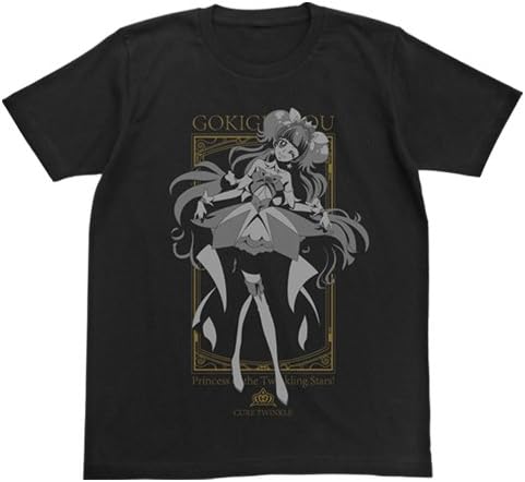 Amazon Co Jp Go プリンセスプリキュア キュアトゥインクルtシャツ ブラック サイズ S ホビー 通販