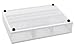 EasyPAG Mesh 3 Slot Collection Desk Drawer Organizer Accessories Tray,White