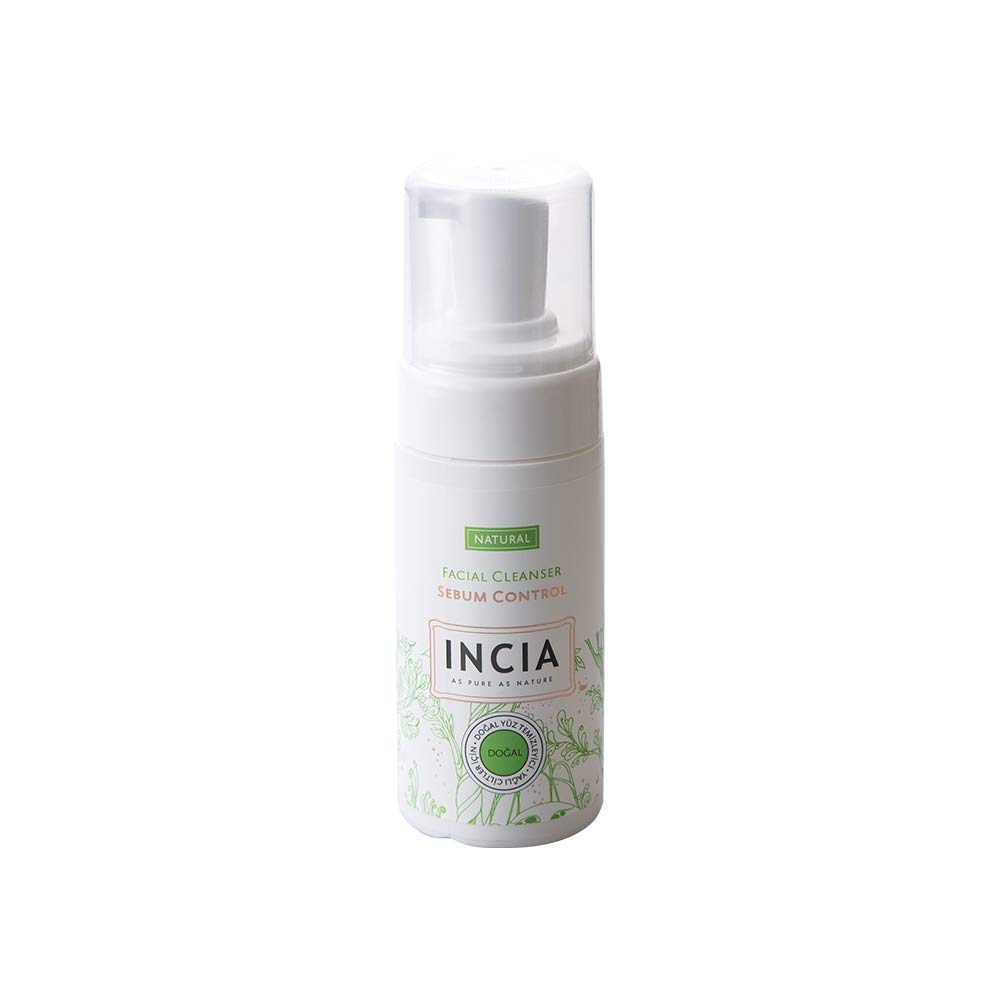 INCIA Natural Tea Tree and Coconut Oil Silky Foaming Face Wash and Cleanser 125 ml