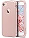 ULAK iPhone 7 Case, Hybrid Soft Rubber & Silicone + Hard PC Dual Layer Protective Cover for Apple iPhone 7 4.7 Inch, Rose Gold