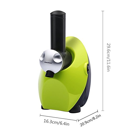 Excelvan Automatic Frozen Fruit Ice Cream, Yogurt and Dessert Maker Blender, Green Home & Kitchen, Kitchen & Dining, Small Appliances, Ice Cream Machines