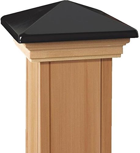 6x6 Victoria Black High Point Post Cap