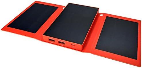 Solpro Helios Smart 5000mAh Tri-Fold Solar Charging Power Bank, Orange