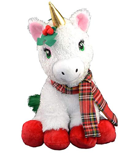 Joy the Christmas Unicorn - 16 inch/40cm - Build your own Teddy Bear making kit at home- no sew