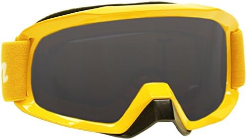 Typhoon Motocross Offroad ATV Dirt Bike MX Goggles , Yellow w/ Smoke &amp; Clear Lens