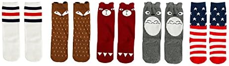 Goodwind Baby Girls Boys Uniform Knee High Socks Tube Stockings Infants and Toddlers - 5 Pack (1-3 years old)