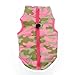 Howstar Pet Camouflage Cold Weather Coat, Small Dog Vest Harness Puppy Winter Padded Outfit Warm Garment (XXS, Pink)