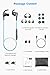SoundPEATS Bluetooth Headphones in Ear Wireless Earbuds 4.1 Magnetic Sweatproof Stereo Bluetooth Earphones for Sports with Mic (Upgraded 7 Hours Play Time, Secure Fit, Noise Cancelling) - Blue