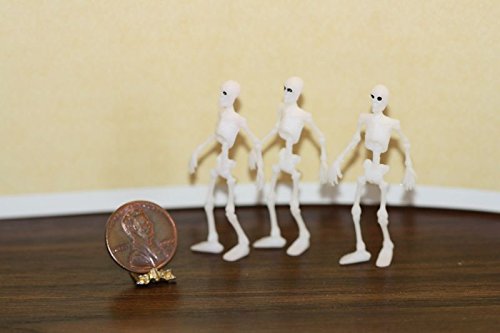 Dollhouse Miniature Set of 3 Skeletons by Multi Minis