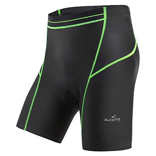 image for 4ucycling Men's Cycling Shorts 3D Gel Padded Bicycle Riding Pants Bike