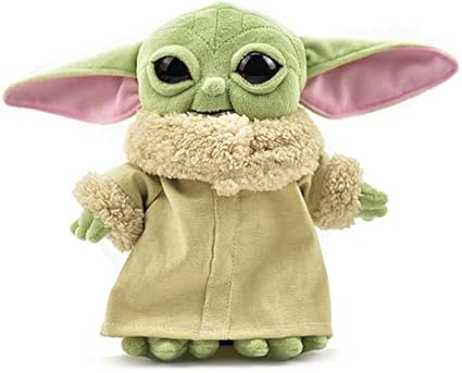 Amazon Com 20cm Baby Yoda Plush Toy Mandalorian Toy Dolls Green 20cm Toys Games