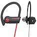 ZEUS Bluetooth Headphones Wireless - Mens Womens Running Headphones - Best Sports Wireless Earbuds Earphones - IPx7 Wireless in-Ear Headphones - Sport Bluetooth Headphones (up to 10 h) (Red)