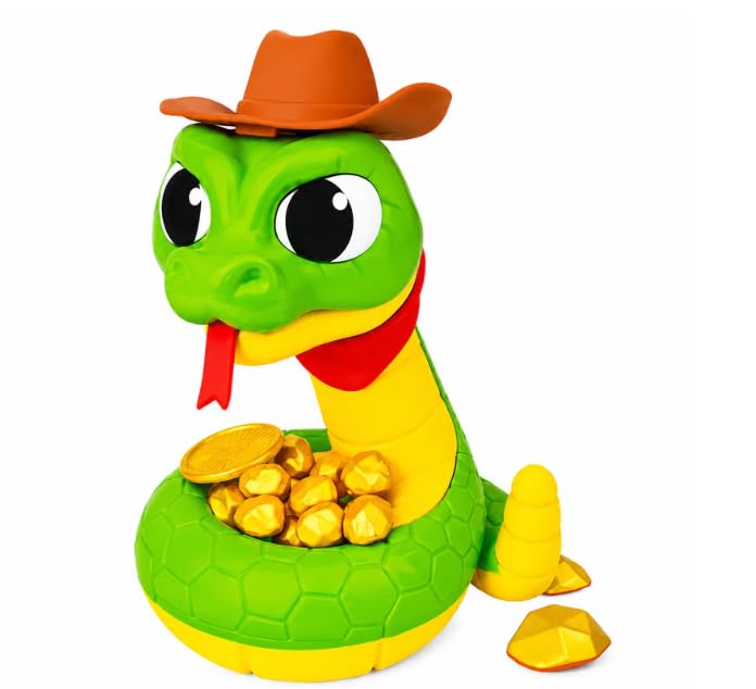 Jogo Tesouro da Serpente Cobra Cowboy Interativo Pega Ouro da Cobra com Som e Movimento Brinquedo Infantil Educativo Jogo de Habilidade e Estratégia para 2 ou Mais Jogadores Acima de 3 Anos