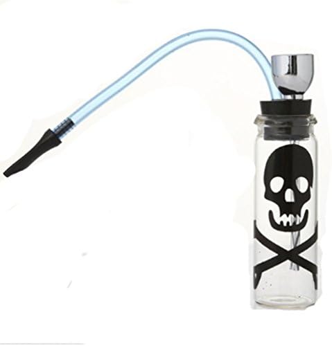 Portable Lovely colors bottle mini hookah pipe shisha tobacco weed (Ghost head)