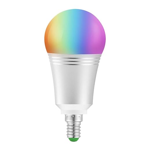 Smart Lampe, wlan Lampe E14, 810LM, 7w, dimmbare Wlan Glühbirne, Smart Home Lampe steuerbar via APP; Wifi Birne kompatibel mi