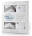 Fitted Baby Crib Sheet | Extra-Soft & Breathable Jersey Cotton Bedding Sheets for Infants, Babies or Toddlers | Anti-Pill Bedding | Cute Neutral Nursery Set for Boys/Girls (2 Pack, Stars/Zig Zags)