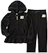 Juicy Couture Girls' 2 Piece Velour Hooded Jacket and Pant Set