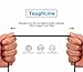 ToughLine Lightning Cable[3Pack: 3+6+10FT Assorted Length] Nylon Braided Charging Cable USB to lightning for Apple iPhone 7/7 Plus/6/6s/6 Plus/6s Plus/5/5c/5s/SE,iPad, iPod& More (Jet Black)