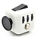 PlayLearn Resources Fidget Toys Cube for Fidgeters Stress Relief Anxiety Attention Desk Toy for Adult and Children (white & black)