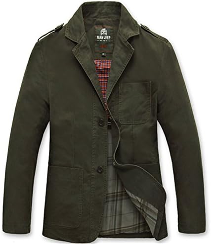 Wardrobe King Men's Long Sleeve Gentle Casual Work Suit Jacket Keep Warm Coat