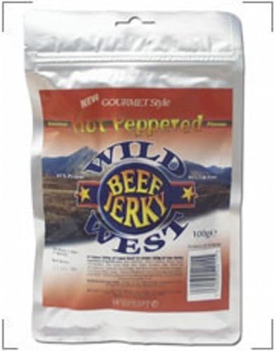 Wildwest Beef Jerky Slab Style - 100g Bags - Peppered