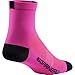 Louis Garneau Conti Performance Cycling Socks for Men and Women, Pink Glow, Small/Medium