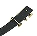 ALAKA Letter H Dragon Buckle Alligator Pattern Leather Mens Belt (Black), Length 105cm Width 3.8cm (L41.3'' W1.5'')