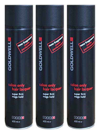3 x Goldwell Salon Only Hair Lacquer 600 ml.