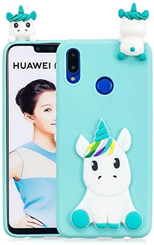 FlipBird Huawei Nova 3i Case, FlipBird 3D Cartoon Silicone Kids Gifts Animals Soft Rubber Shockproof Protector Phone Case for Huawei Nova 3i Sky Blue
