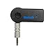 Gotd Wireless Bluetooth 3.5mm AUX Audio Stereo Music Home Car Receiver Adapter Mic (Black)