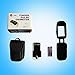 Zacurate Premium Fingertip Pulse Oximeter Blood Oxygen Saturation Monitor with black silicon cover, lanyard, pouch and batteries (Snowy White)