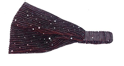 Olici Bridal Wedding/Prom Hair Pins/Headdress Accessories/Party/Girls Double Gauze Ribbon Lace Sequins Ornaments Wide Ribbon Scarf
