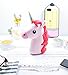 Unicorn Emoji Stuff Emoticon External Battery Power Bank|2600mAh 5V/1.5A|,Adorable Unicorn Emoji Stuff Portable Charger Backup Pack With 3.2FT Micro USB Cable For IOS&Android Phone By Jack&Chloe,Pink