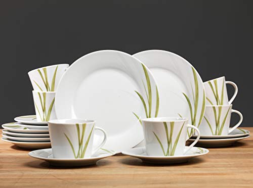 Ritzenhoff & Breker Kaffeeservice Aveda, 18-teilig, Porzellangeschirr, Grün – Bild 3