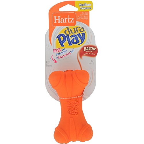 Hartz Dura Play Soft Dog Bone Toy, Assorted Colors 1 ea