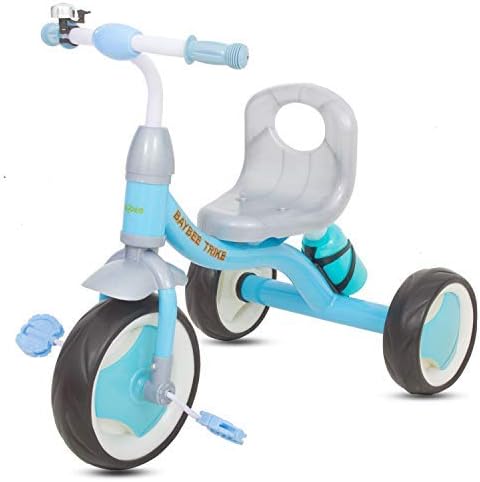 GoodLuck Baybee - Children Plug and Play Kids Tricycle Trike with Water Bottle Kid's for 2-5 Years Baby Tricycle Ride on Outdoor | Suitable Babies for Boys & Girls - (Blue)
