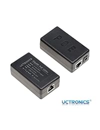 UCTRONICS USB-C PoE Splitter Gigabit, PoE a USB-C 5V 4A Fuente de alimentación para Raspberry Pi 4 y más, 802.3at Alimentación a través de Ethernet a USB Tipo C Adaptador