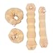 iWenSheneg Hot Buns 4 Pieces Magic Hair Styling Twist Ring Former Shaper Chignon Bun Maker Curler Accessory (2 Large & 2 Small) (Beige)