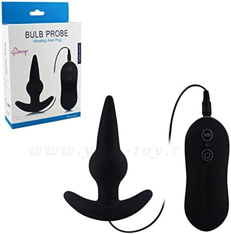 poweimm Remote Control 10 Speed Silicone Vibrating Anal Plug Butt Plug Waterproof g spot Vibrator Prostate m,An001b